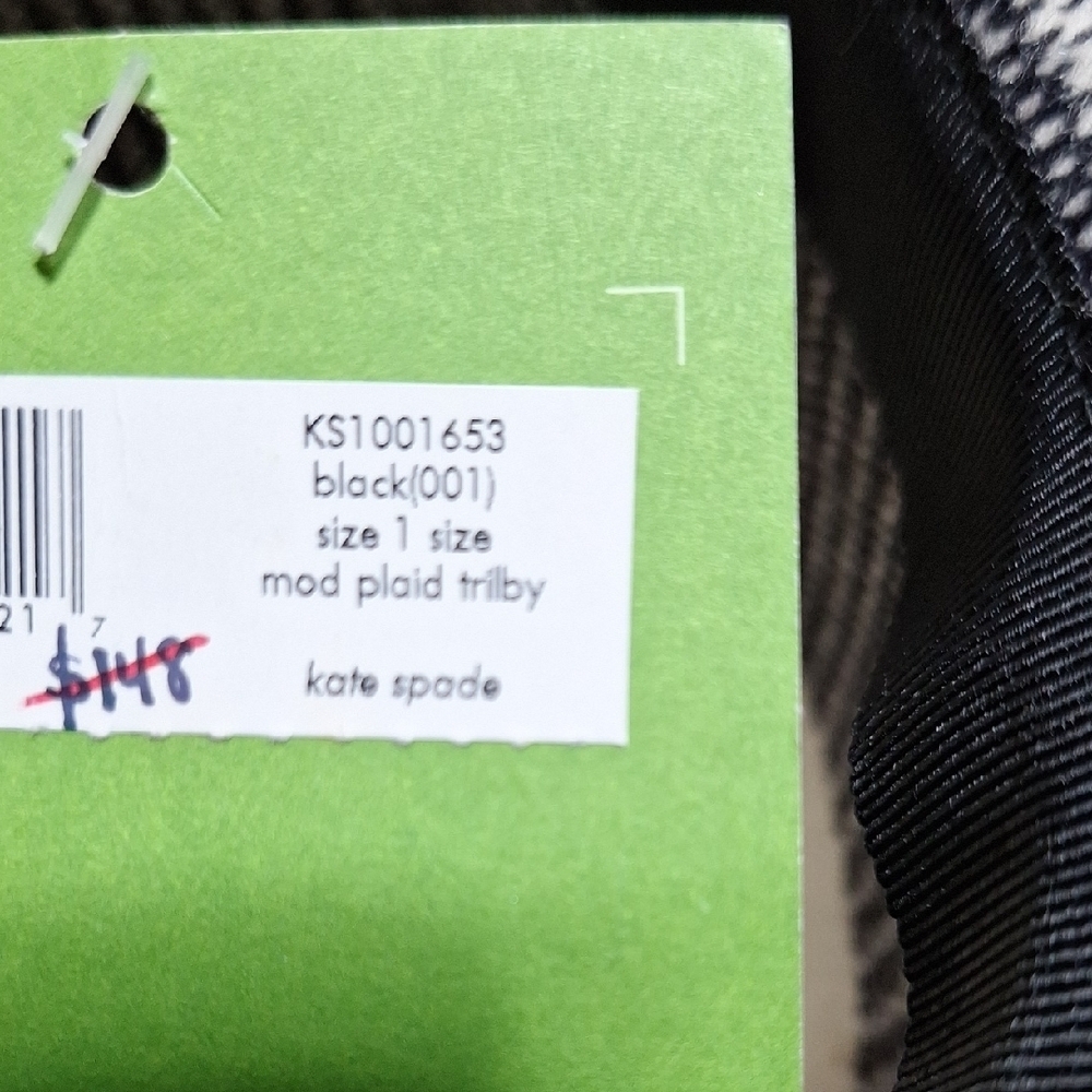 NWT Kate Spade Black and White Hat - Picture 7 of 7